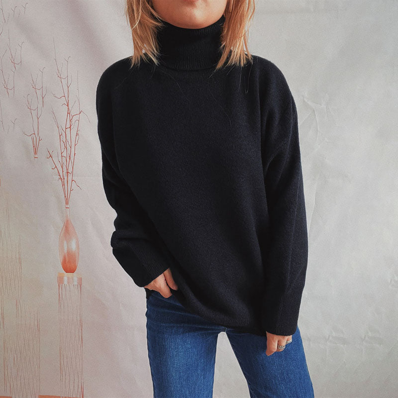 Suéter De Tricot Casual De Color Sólido