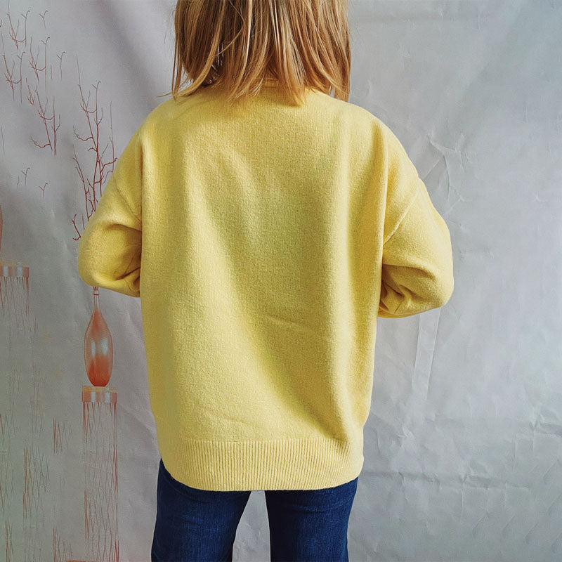 Suéter De Tricot Casual De Color Sólido