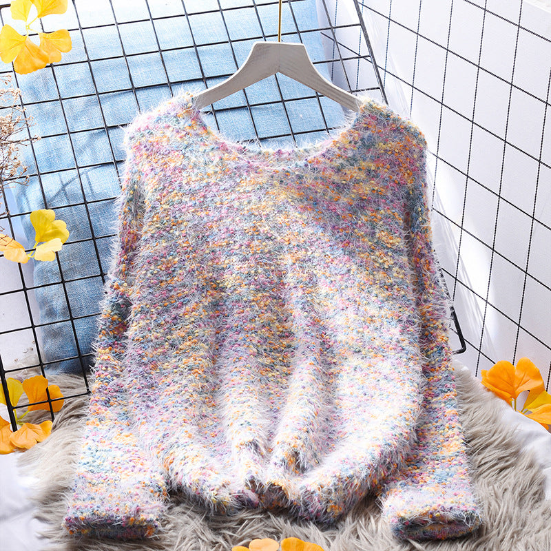 Suéter de lunares coloridos