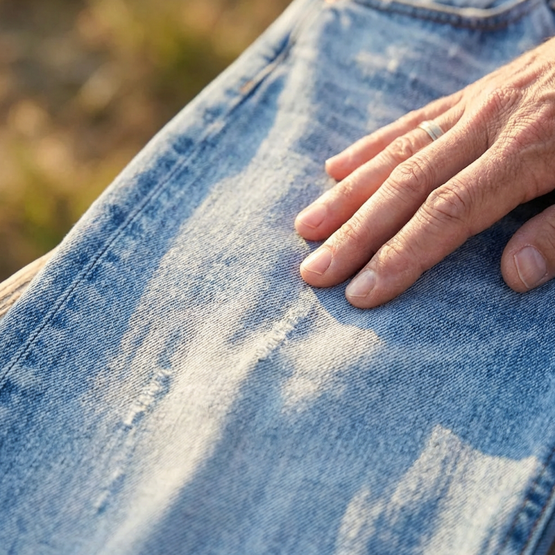 Jeans Rectos Cortos Retro para Damas